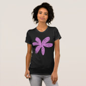 T-shirt Jolie Fleur - Violet clair (Devant entier)