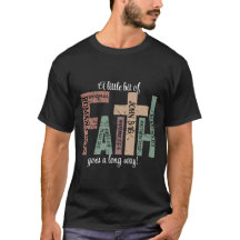 Jolie Foi Colorée Versets de la Bible Typographie