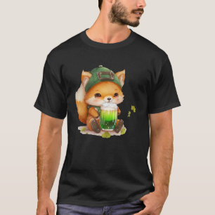T-shirt Jolie Fox aime Bière St Patrick s Jour Fox