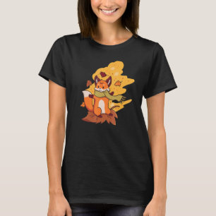 T-shirt Jolie Fox Automne Happy Fall Yall Baby Fox Automne
