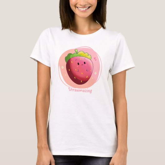 T-shirt Jolie Fraise - Extrafraise (Devant)
