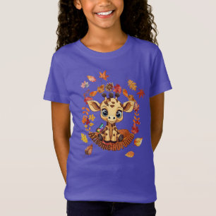 T-Shirt Jolie girafe “Automne génial de l'autisme”
