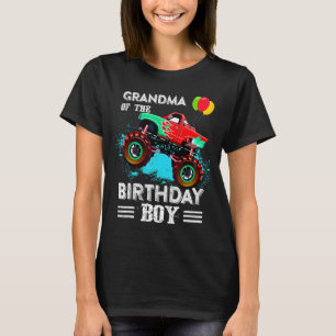 T-shirt Jolie Grand-Mère D'Un Camion Monster Anniversaire