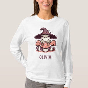T-shirt Jolie grenouille magique sur champignons