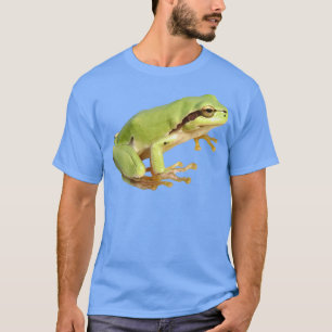 T-shirt Jolie grenouille verte européenne découpée