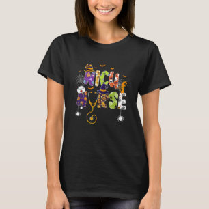 T-shirt Jolie Halloween Équipe de Bisous Infirmière en Néo