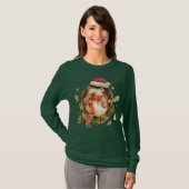 T-shirt Jolie hérisson de Noël (Devant entier)