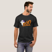 T-shirt Jolie Hey Boo Fille Fantôme Enfants Joyeux Partie (Devant entier)