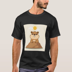 T-shirt Jolie illustration de la Journée de la marmotte u2