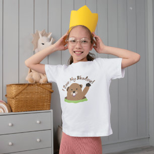 T-Shirt Jolie Jour de marmotte Jour Enfants Gite Cadeau