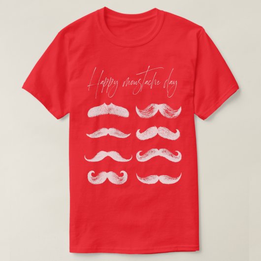 T-SHIRT JOLIE JOURNÉE DE LA MUSTACHE (Design devant)