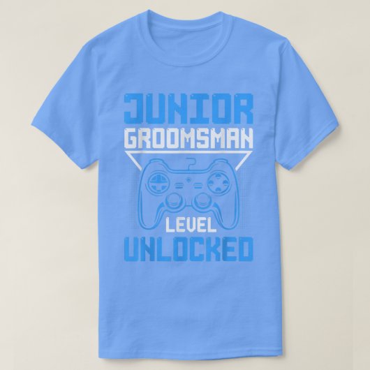 T-shirt Jolie Junior Groomsman Jeu Mariage Fête Jr Boys (Design devant)