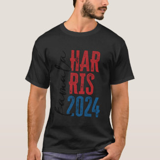T-shirt Jolie Kamala Harris Shirt 2024 Grunge Script Femi