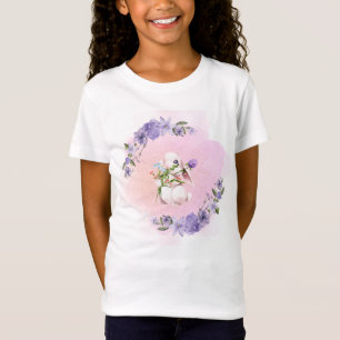 T-Shirt Jolie Lapin et Chemise Fleurs