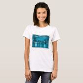 T-shirt Jolie ligne Skyline New York (Devant entier)