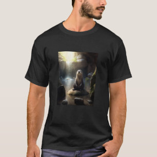 T-shirt Jolie loutre instructrice de yoga Loutre faisant d
