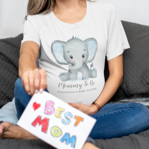 T-shirt Jolie maman éléphante garçon pour être Baby shower
