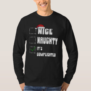 T-shirt Jolie Méchant C'est une liste de Noël compliquée d