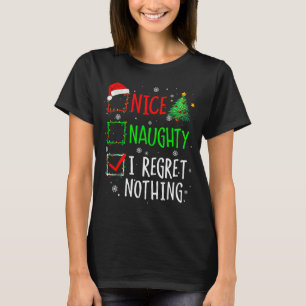 T-shirt Jolie méchant je ne regrette rien liste de Noël Pè
