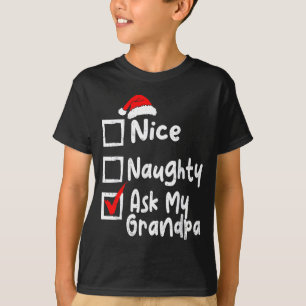 T-shirt Jolie méchante demande à mon grand-père drôle list