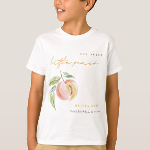 T-shirt Jolie Notre Petit Nectarine Aquarelle Anniversaire