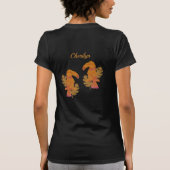 T-shirt Jolie Parties scintillant rose et or Oiseau tropic (Dos)
