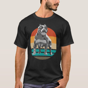 T-shirt Jolie Pitbull Vintage Terrier Trainer Chien Marche