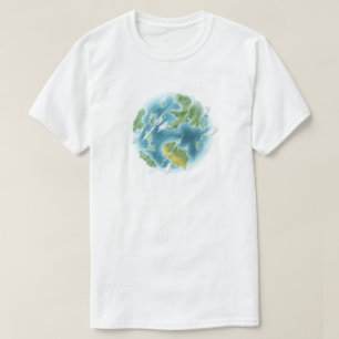 T-shirt Jolie planète Terre de dessin animé éco-responsabl
