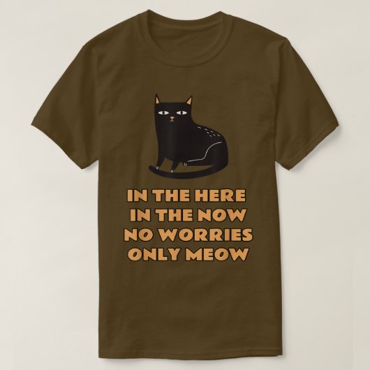 T-shirt Jolie poésie chat noir, Citation chat noir drôle, (Design devant)