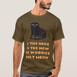 T-shirt Jolie poésie chat noir, Citation chat noir drôle,