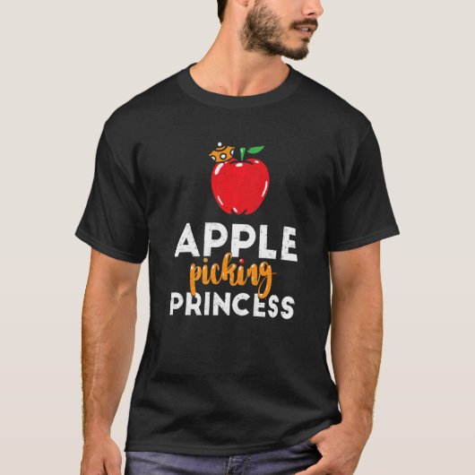 T-shirt Jolie pomme de cueillette Princesse pour les bambi (Devant)