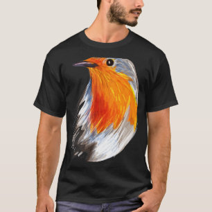 T-shirt Jolie Robin de Noël Costume Oiseau Oiseau Oiseau