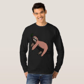 T-shirt Jolie Sloth Dormir Sur Branche (Devant entier)