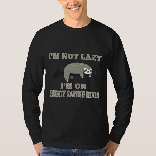 T-shirt Jolie Sloth Je Ne Suis Pas Lazy (Devant)