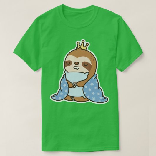T-shirt Jolie Sloth Sleepy Roi De Naps Drôle (Design devant)