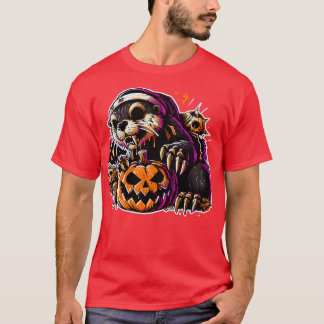 T-shirt Jolie sorcière de loutre halloween Enfants Garçons