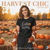 T-shirt Jolie sorcière femme noire et blanche Halloween