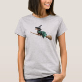 T-shirt Jolie sorcière teckel (Devant)