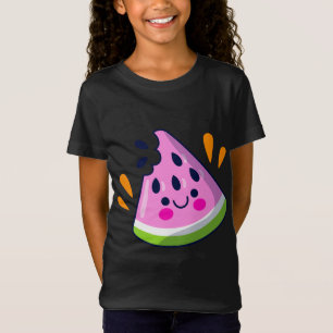 T-Shirt Jolie tranche de pastèque Bite Vacances d'été vibr