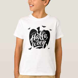 T-shirt Jolie Typographie Citrouille D'Halloween Pour Cost