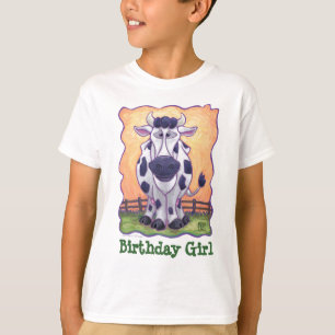 T-shirt Jolie vache fille de l'anniversaire de la fête