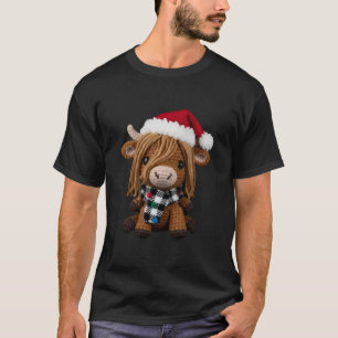 T-shirt Jolie Vache Highland au Crochet