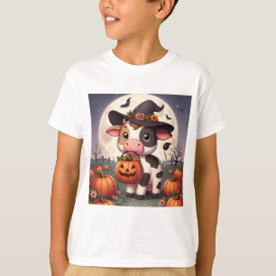 T-shirt Jolie vache sorcière d'Halloween