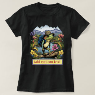 T-shirt Jolie voyageuse grenouille hippie forêt, Amoureux 