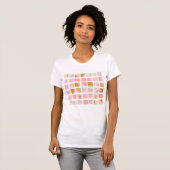 T-shirt Jolies couleurs pastel Design géométrique moderne (Devant entier)