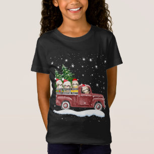 T-Shirt Jolies fentes avec Camion Rouge Drôle cadeau de No
