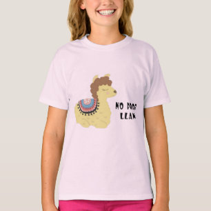 T-shirt Jolies Filles Alpaga Pas De Probllama