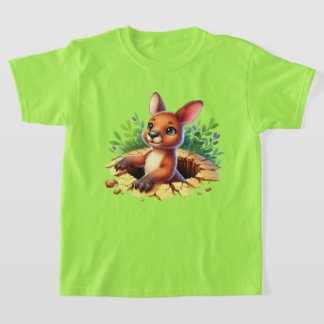 T-shirt Jolies filles amoureuses de kangourou