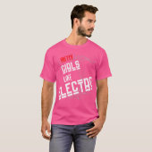 T-shirt Jolies Filles Comme Electro. Design Techno Unique (Devant entier)