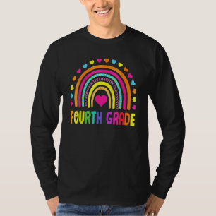 T-shirt Jolies filles de quatrième année arc-en-ciel Enfan